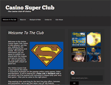 Tablet Screenshot of onlinecasinosuperclub.com